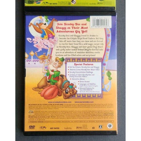 Scooby-doo Lot of 4 DVDS Monster Matinee/Arabian Nights/Pirates Ahoy/Space Ape - Picture 11 of 11